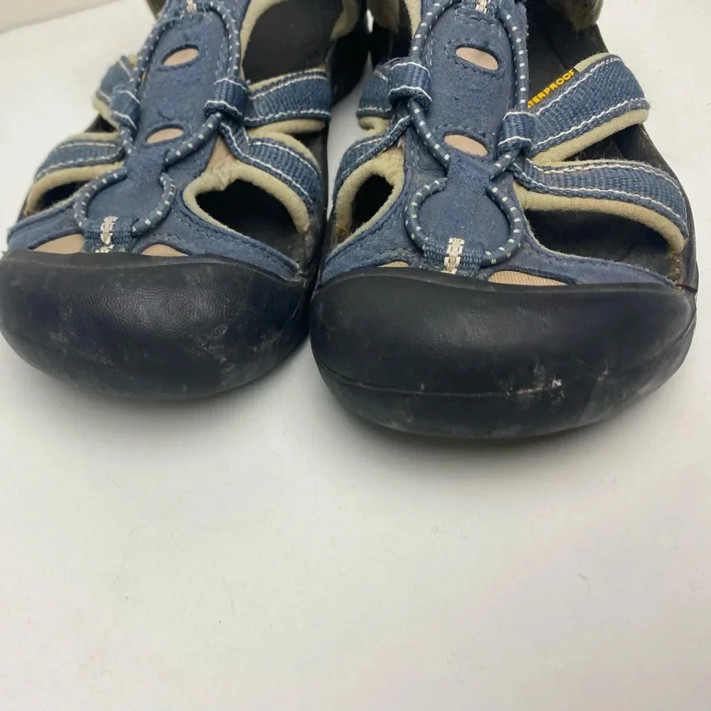 KEEN Blue Gray Venice H2 Waterproof Hiking Sandals, size 3